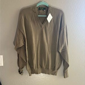 Pendleton Men or women Khaki V-Neck Sweater